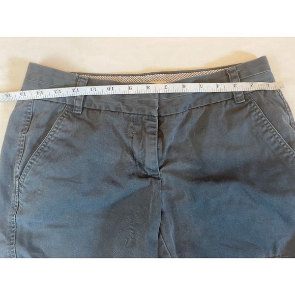 J. Crew Womens Chino Broken In Shorts 68925SU12 100% Cotton Low Rise Black SZ 2 - Picture 3 of 8